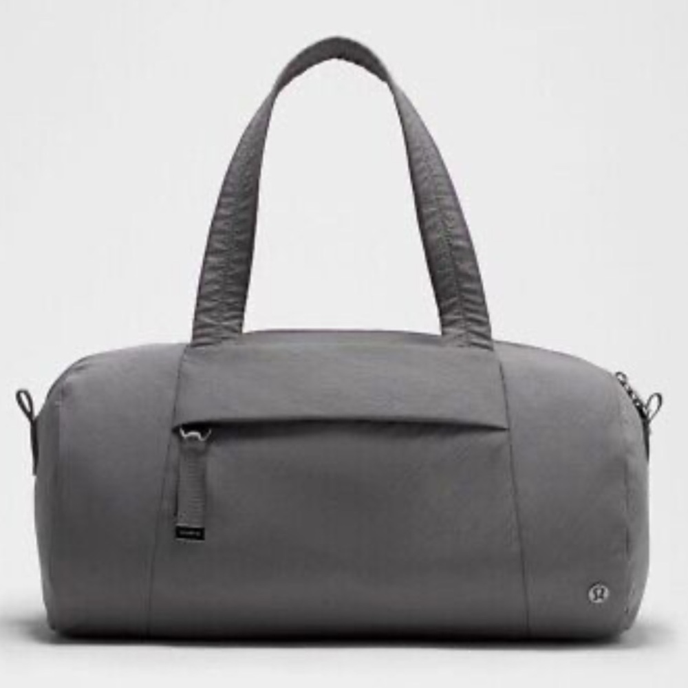 lululemon athletica Gray Duffel Bag with flaw